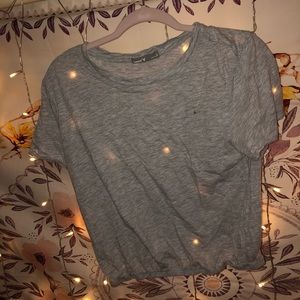 Grey crop top